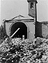 esterno chiesa dei frati cappuccini (ora San Leopoldo Mandic) situata in Piazzale Santa Croce a Padova dopo l'attacco avvenuto il 14 maggio del 1944